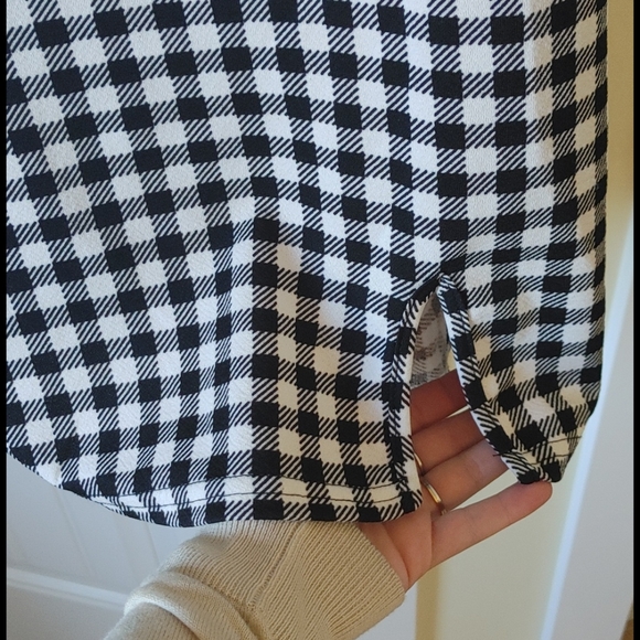 Slit Henley Pattern Half Dress - Picture 2 of 4